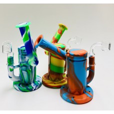 Silicone Water Pipe 6" Rotating Arm